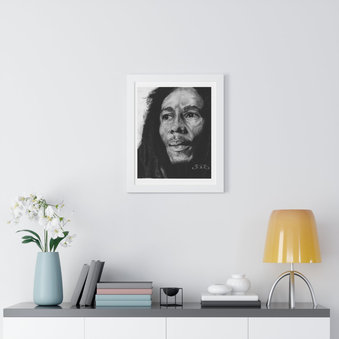 One Love Bob Marley Framed Vertical Poster