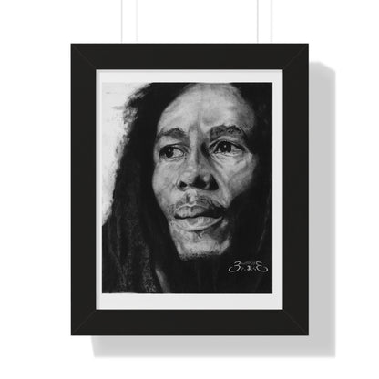 One Love Bob Marley Framed Vertical Poster