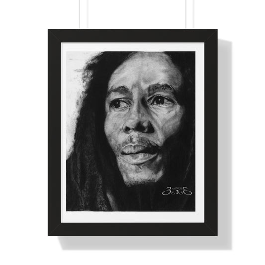 One Love Bob Marley Framed Vertical Poster